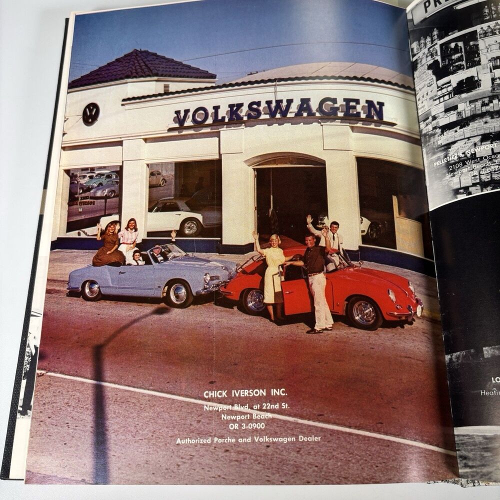 Chick Iverson Porsche Volkswagen Orange Coast College 1961 Yearbook Costa Mesa